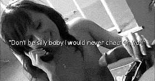 I will never cheat on you ❤️'