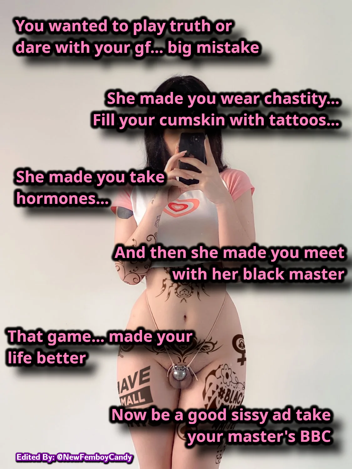 You had to be more careful playing with your girlfriend, you would get your life twisted... (ImageFap: CandyFemboyGoddess) picture 1 of 2