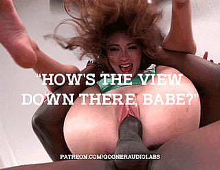 "How's the view down there, Babe?"'