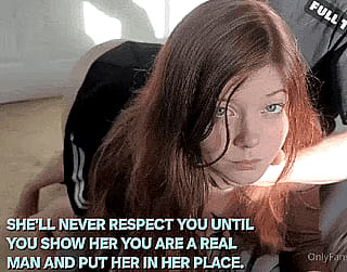 If she doesn't obey just ass rape her like a bitch till she understand her place'