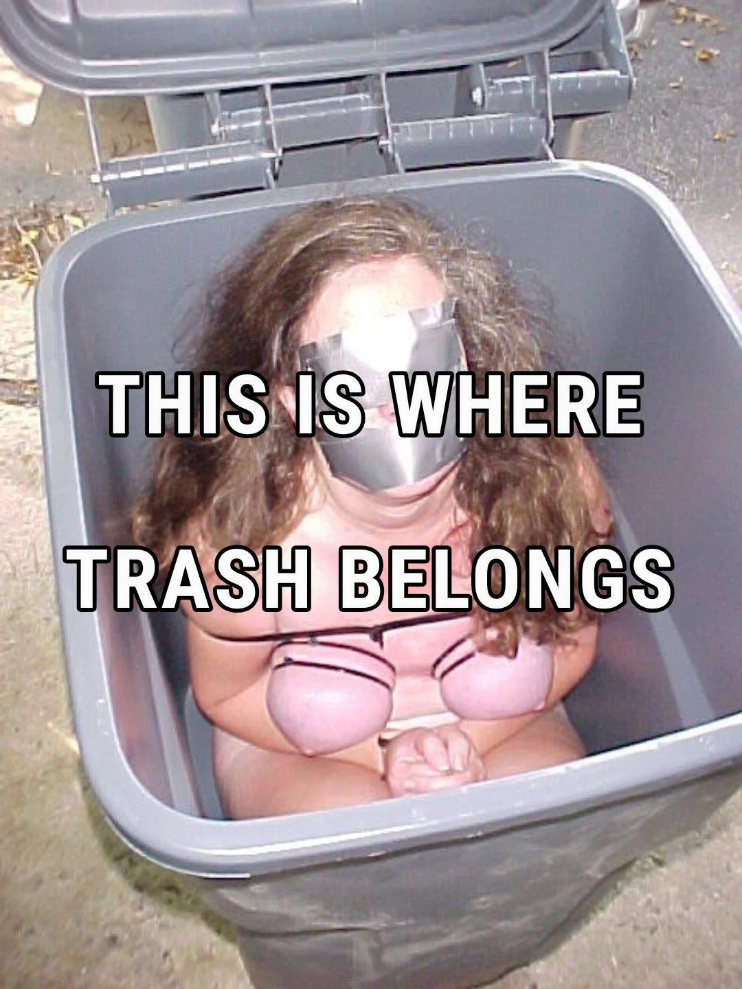 This shouldn't be something to argue about... trash belongs in the garbage pin picture 1 of 1