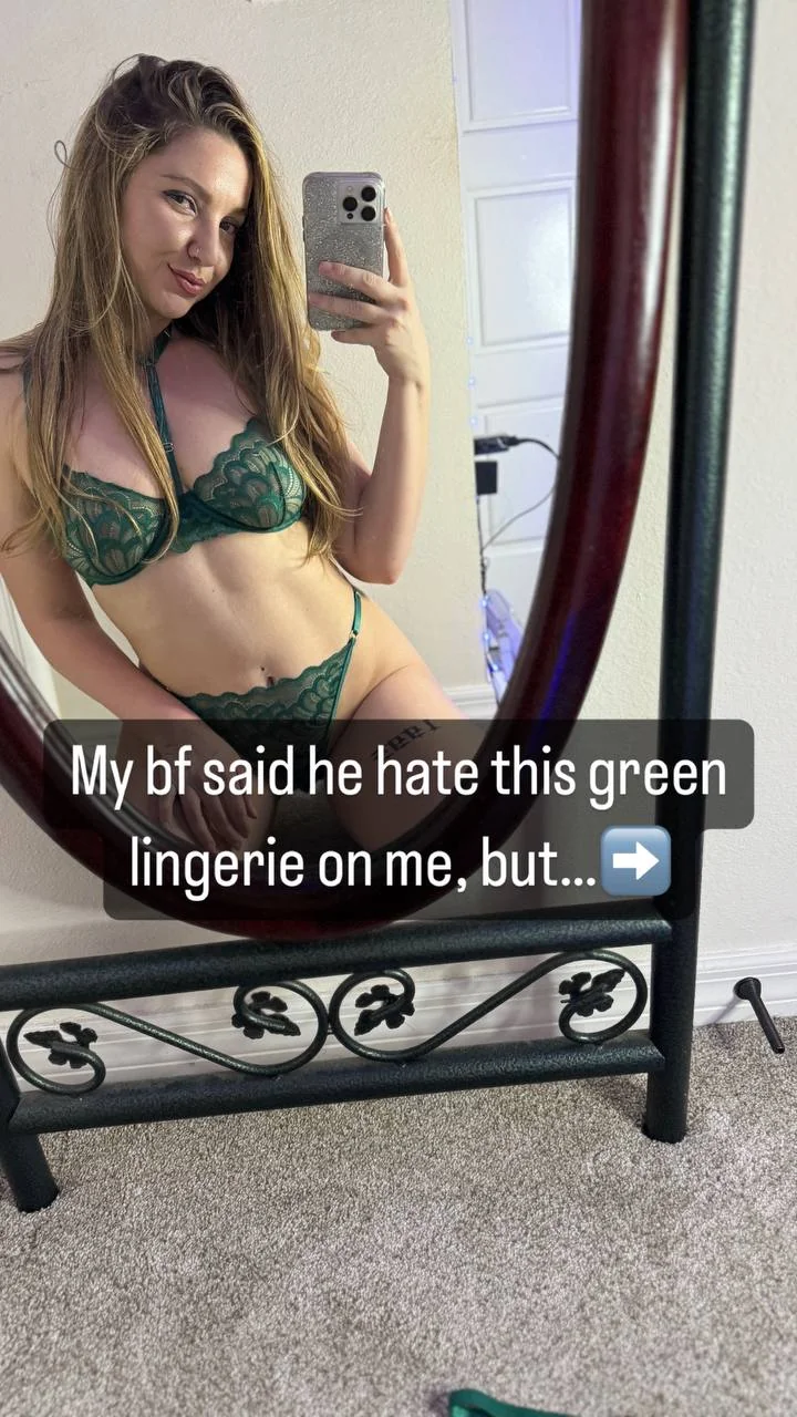 Green lingerie problems picture 1 of 2