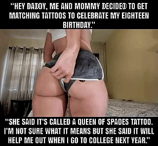 Your wife got your daughter a new tattoo'