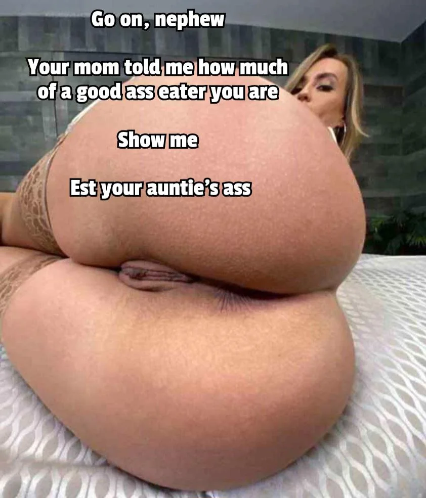 Aunt wants to experience your oral skills picture 1 of 1