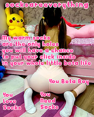 My warm socks are the only holes your little beta peepee can ever enter and fill in your life! And you know that! SocksAreEverything2 on ImageFap'