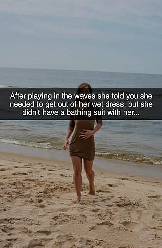 Cheating with girlfriends sister at the beach'