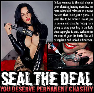 SEAL THE DEAL [chastity] [femdom] [permanent] TeasAndDenial on Imagefap'