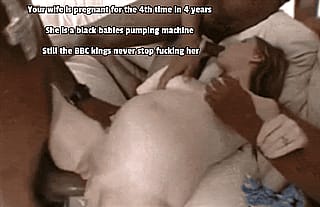 Pregnant or not.. the BBC kings always use her (captionsforever on imagefap)'