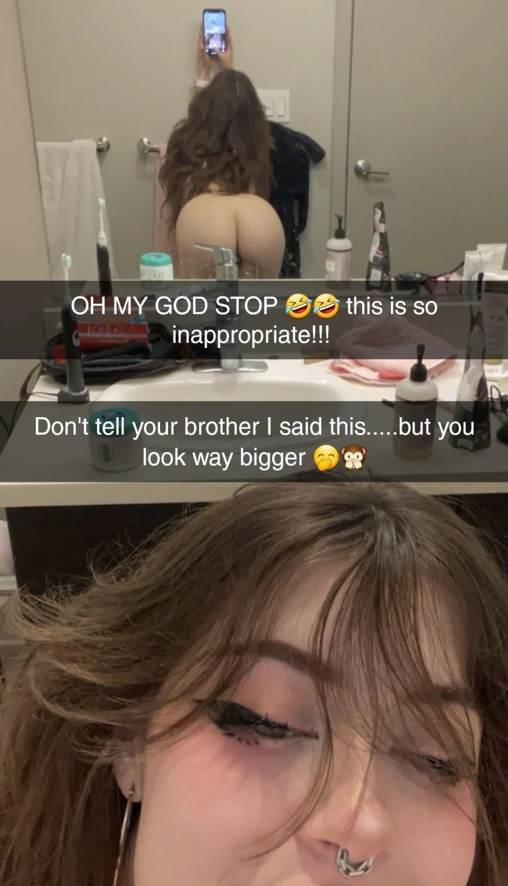 Your GF accidentally sent nudes to your younger brother... picture 2 of 10