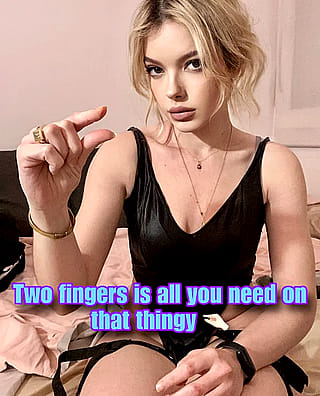 All you need is two fingers... [no imagefap] [oc]'