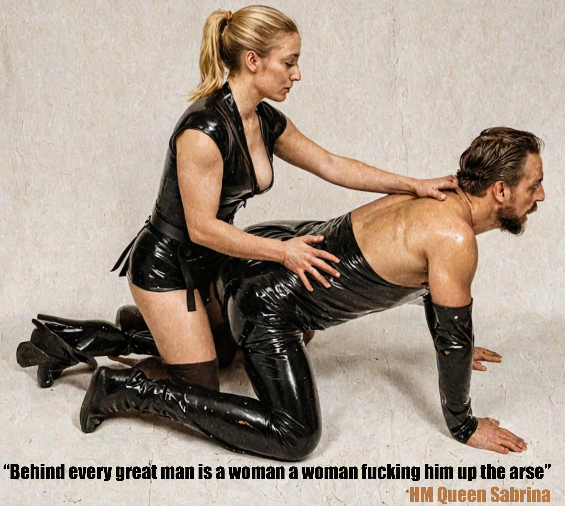 Behind every great man is a …. picture 1 of 1