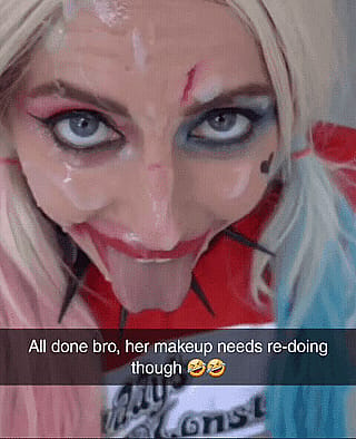 Your Girlfriend dressed up as Harley Quinn for Halloween'