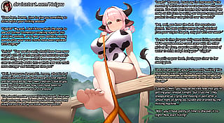 Cow girls took over the world! [femdom][feet] [cow girl][foot worship][milking][domination]'