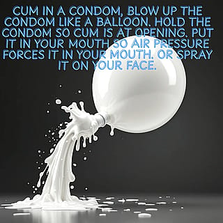 Blow out condom task'