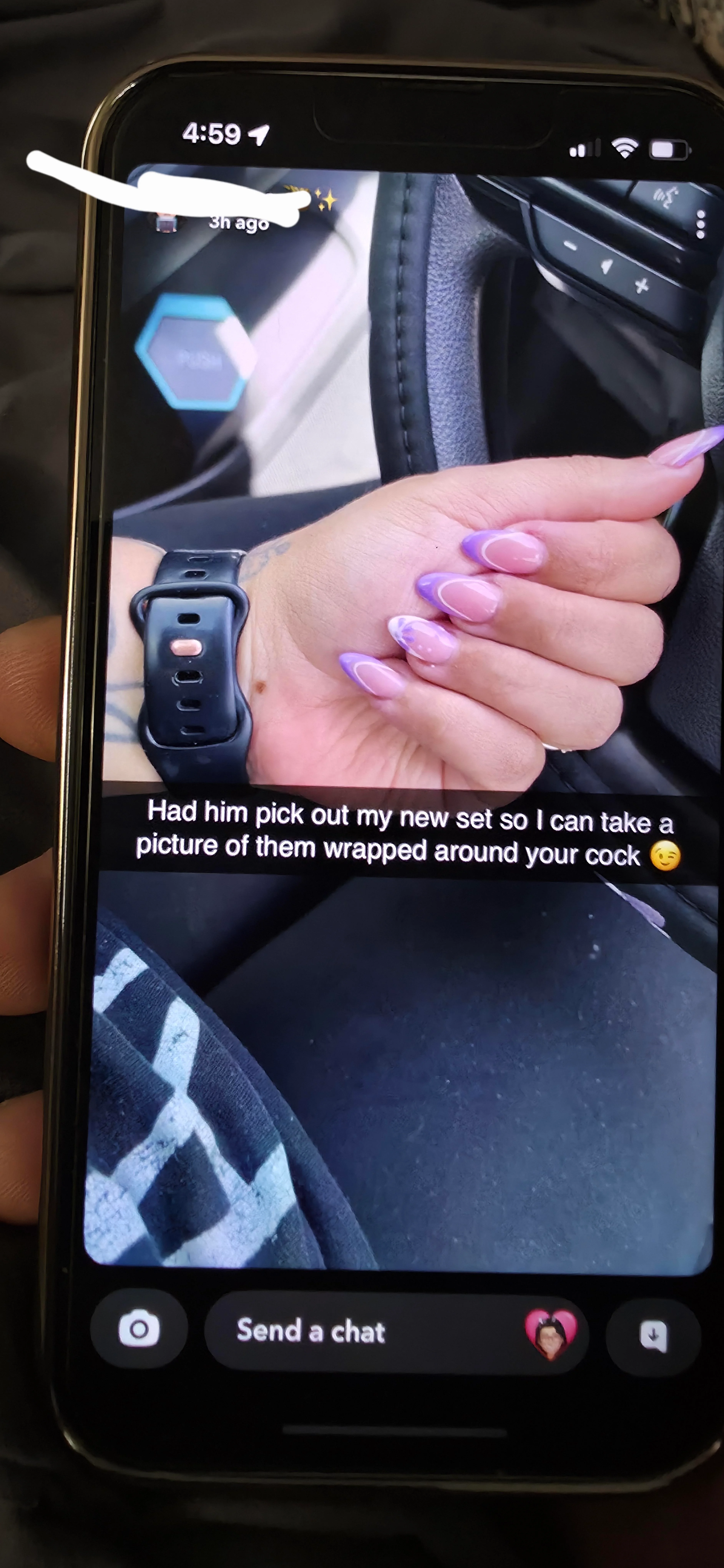The message he gets from her nails vs the message I get. I think i officially lost her to my friend picture 1 of 3