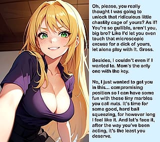 She offered to unlock your cage… [AI Image] (punishment81 on ImageFap)'