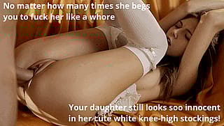 Her bf doesn't know this side of her, she only gets like this with incest cock'