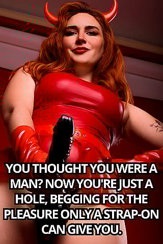 Bend over, little bitch. My strap-on’s waiting to ruin you. [No Imagefap]'