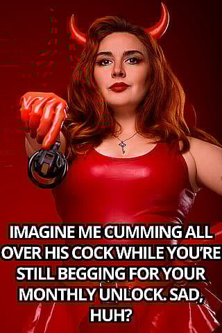 His cock breaks me open. Your cock just breaks my spirit with how tiny it is.'