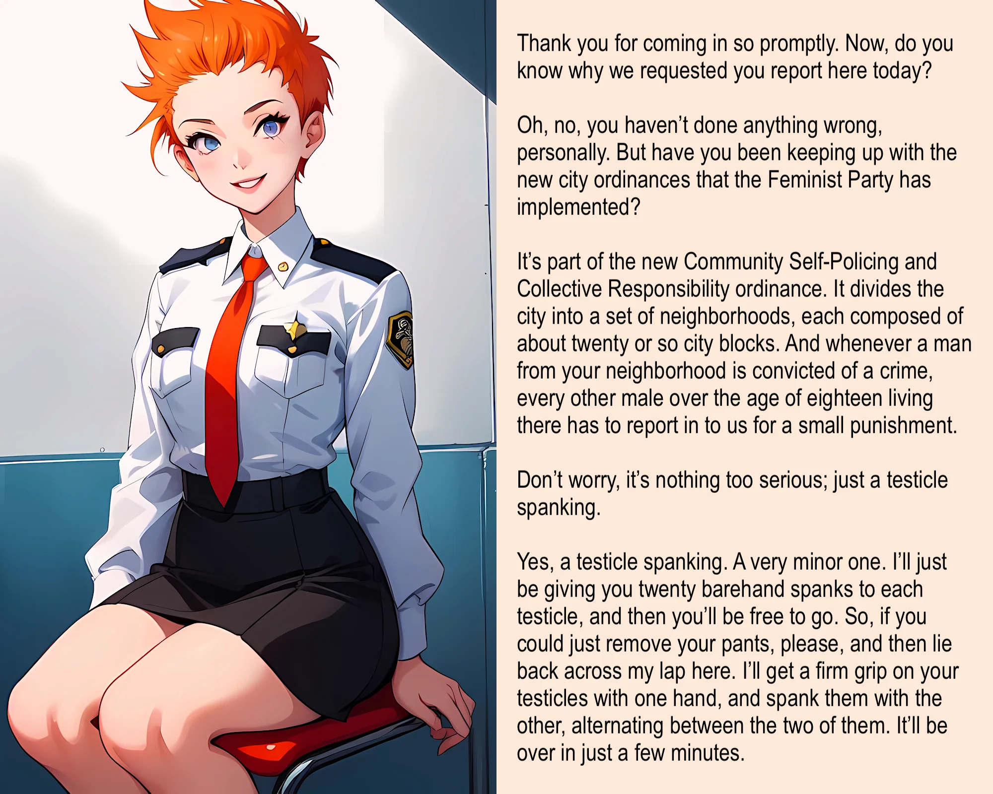 It's nothing too serious… [AI Image] (punishment81 on ImageFap) picture 1 of 1
