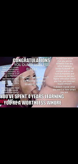 Be stupid. Be dumb. Think and Live only for cock and cum. You'll be happy and have so much fun!'