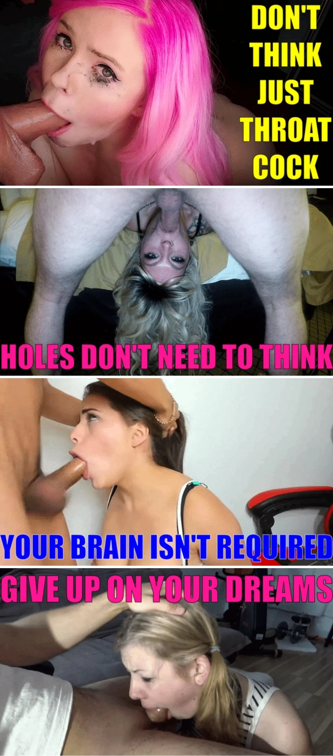 Be stupid. Be dumb. Think and Live only for cock and cum. You'll be happy and have so much fun! picture 2 of 20