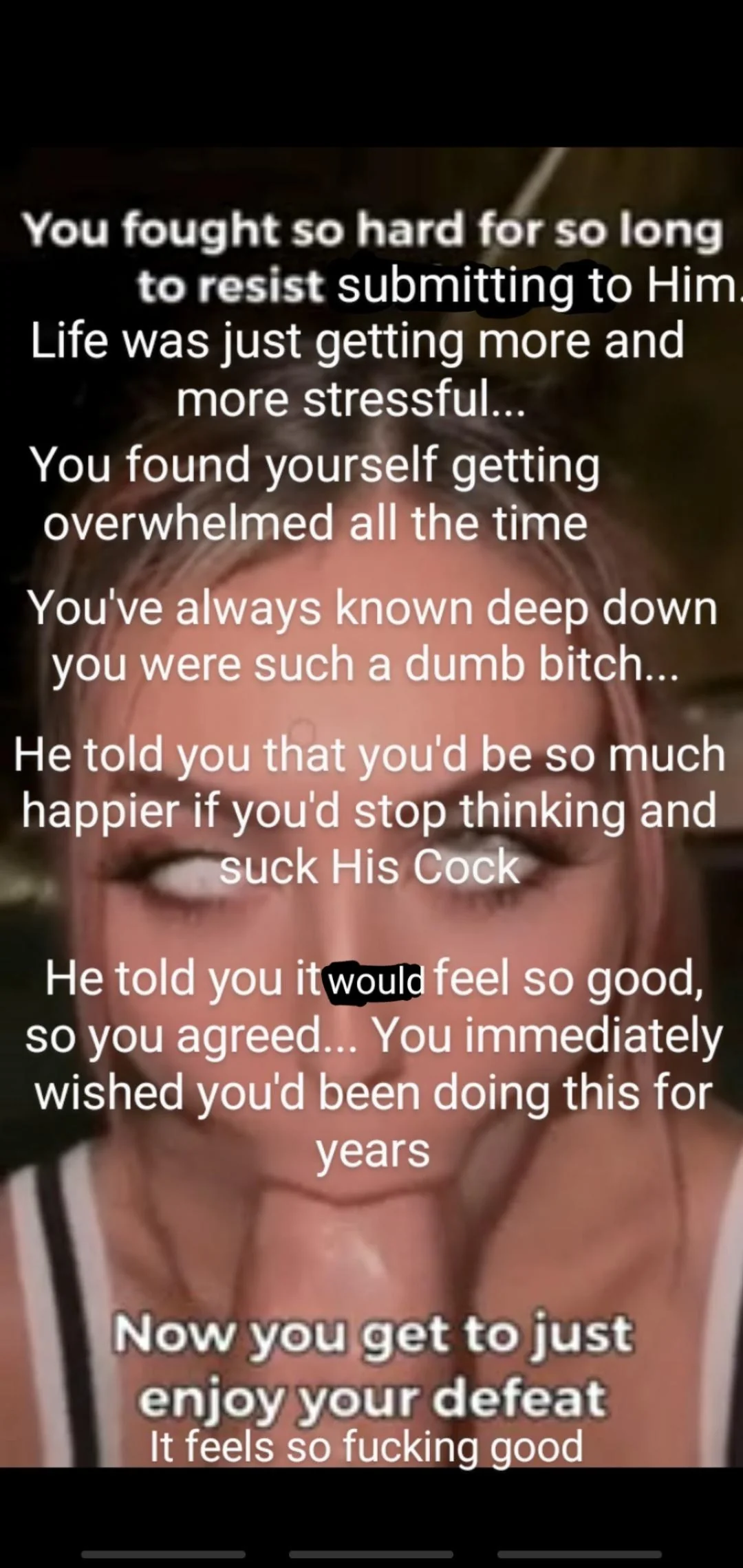 Be stupid. Be dumb. Think and Live only for cock and cum. You'll be happy and have so much fun! picture 9 of 20