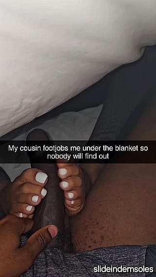 Secret Blanket Slut - Step-Sis Gets Sneaky Footjob Undercover'