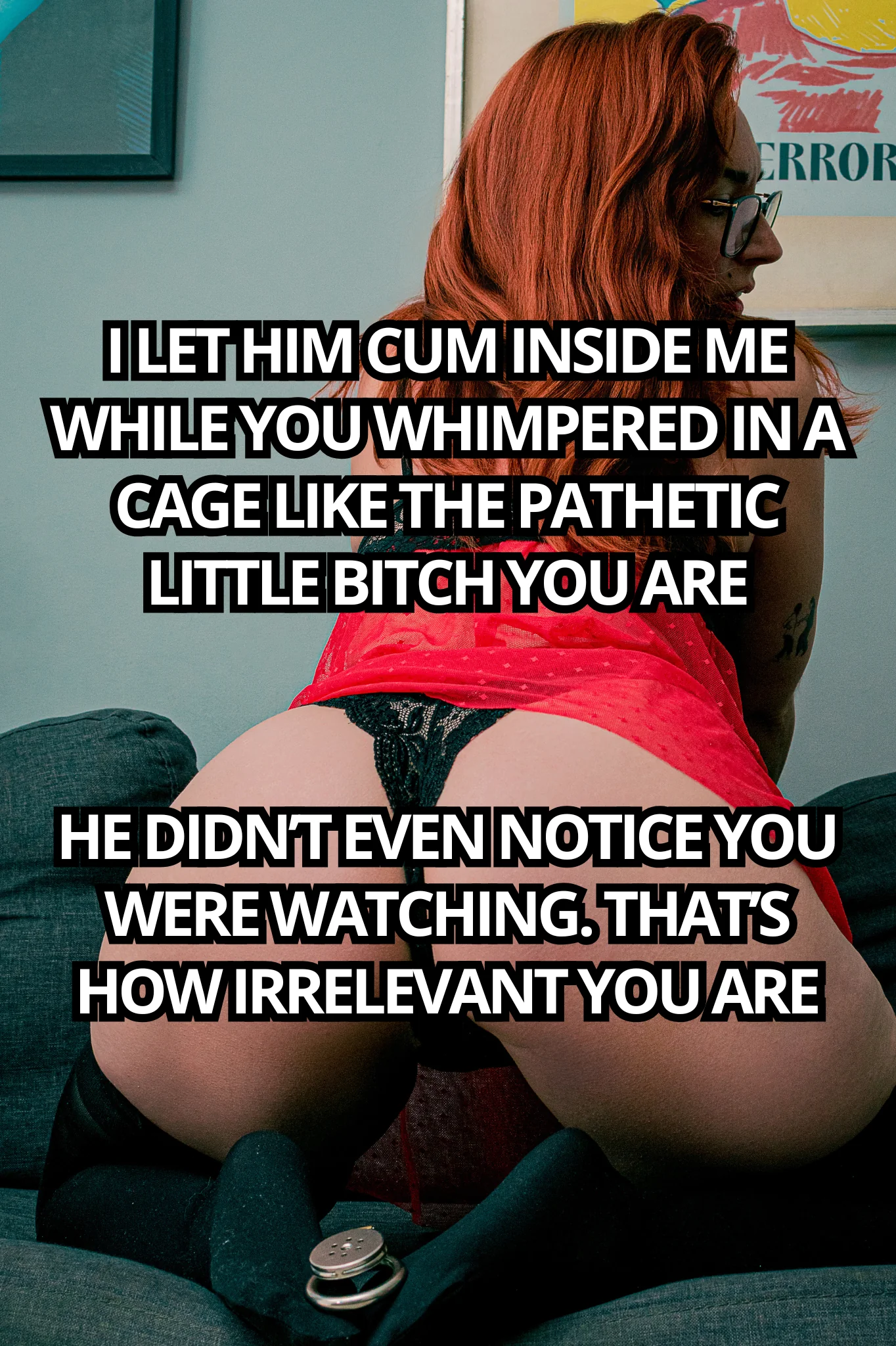 Your cucky treat? Licking me clean after sir's done picture 1 of 1