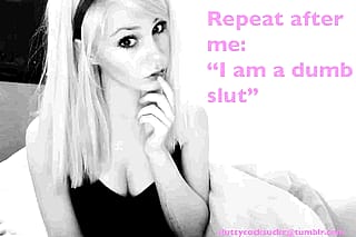 Dumb bimbos can't resist begging for attention'