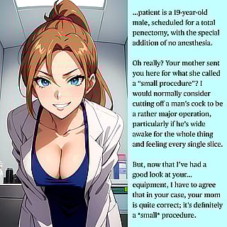 Just a tiny 'procedure'... bend over and obey, naughty boy [AI Tease]'