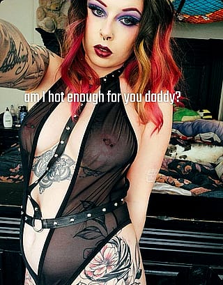 This naughty minx craves being flaunted'