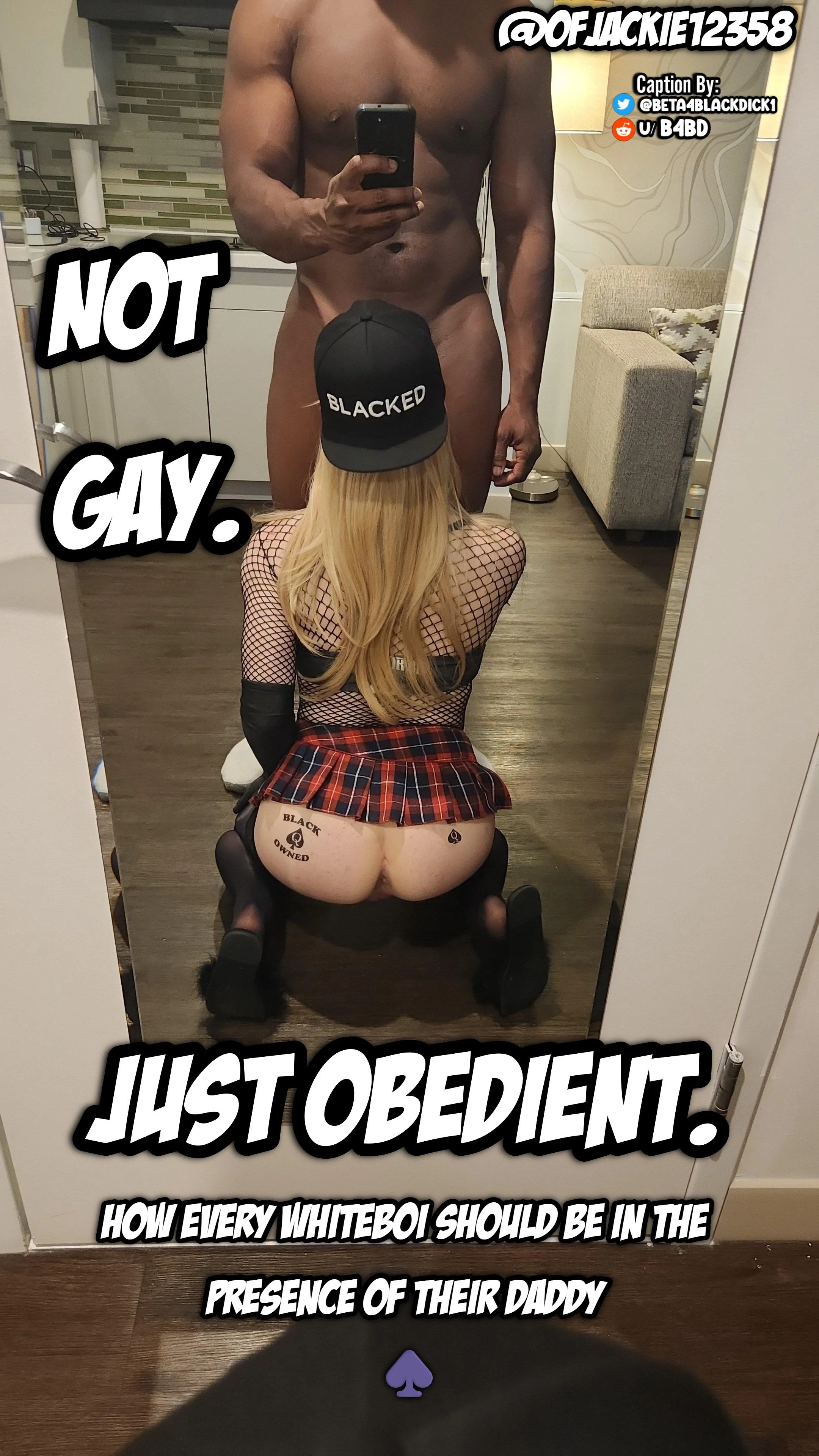 Obedience Ain't Gay, It's Just Hot AF ♠️ picture 1 of 1