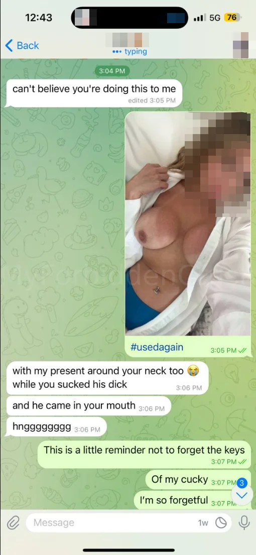 Cucky's Snapchat Surprise: Just Got Stuffed & Sent Proof 😈 picture 1 of 1