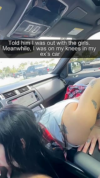"Sneaky Ride with My Ex... Couldn't Resist That Dick 😏" Told Him I Was Busy... But That Backseat Got Wrecked 😍 Oops, Not Sorry!'