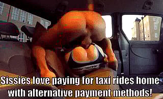 Naughty sissies hitching rides with more than just cash!'