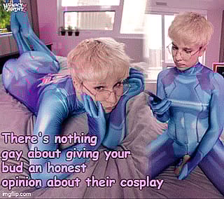 Your bud keeps feeding your addiction with those spicy cosplay vids... time to return the favor 😈'