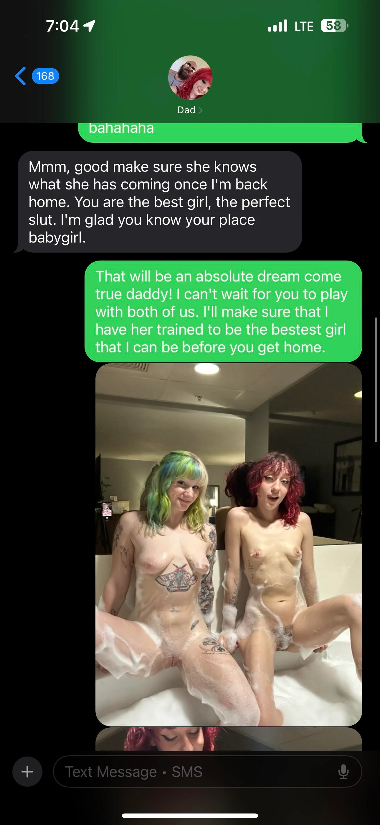 Naughty bubble bath fun with my playful partner – daddy’s favorite show 😉 picture 3 of 7