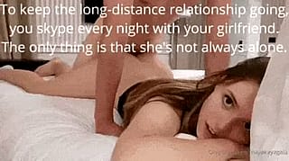 Miles away but his heartbreak's crystal clear... watchin' her get naughty on screen'