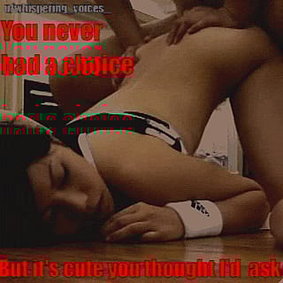 Toys are meant to be played with, baby... you think you're special?'