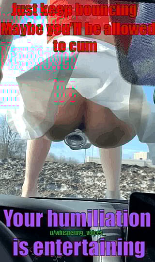 Prove how badly do you want to cum, sweetheart... I might let you'