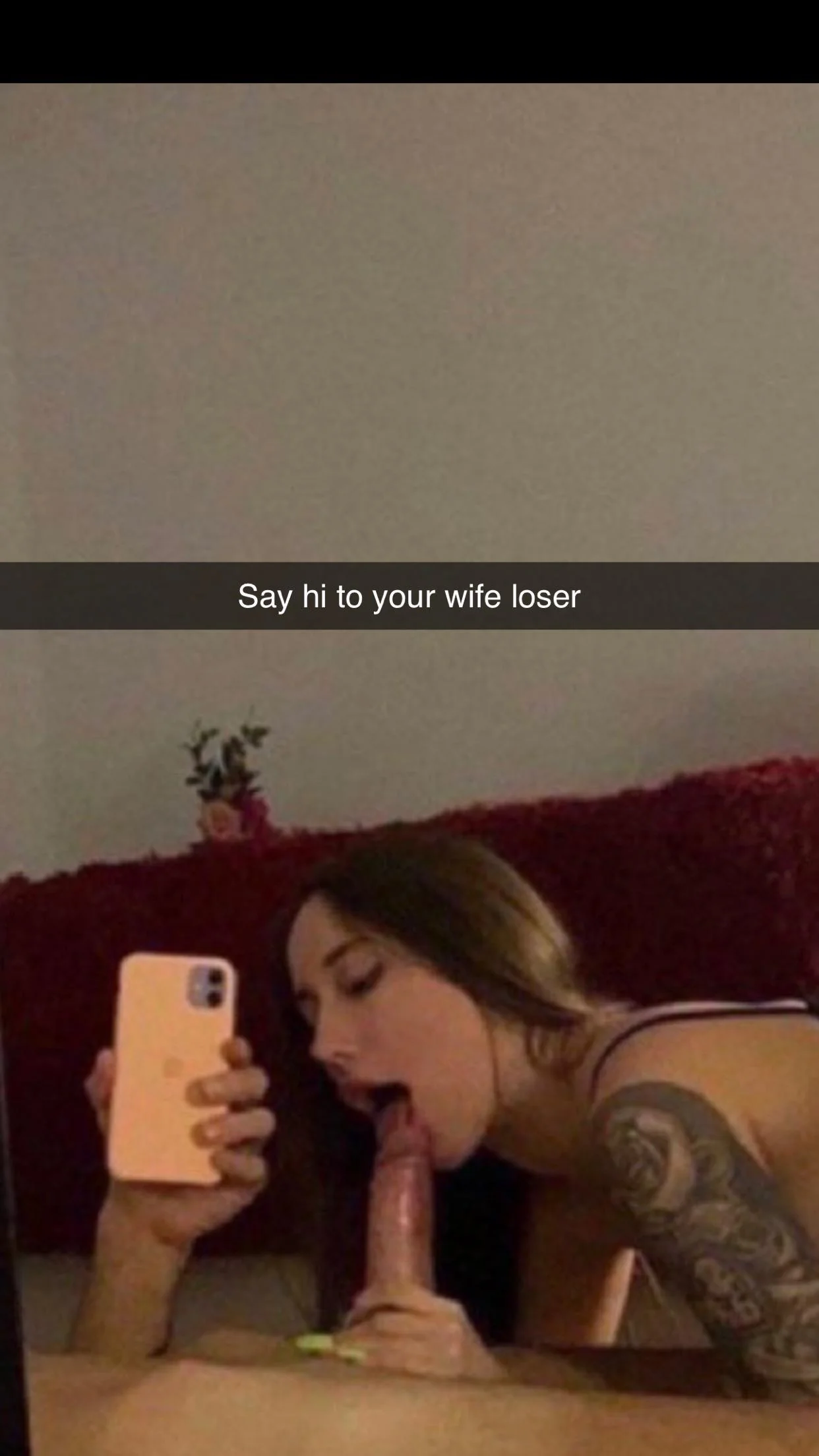 The Snapchat that makes cucks squirm while their wife gets wrecked 🍆🔥 picture 1 of 1