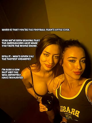 Nothing hotter than a cheerleader's cuck craving your load (requests open)'