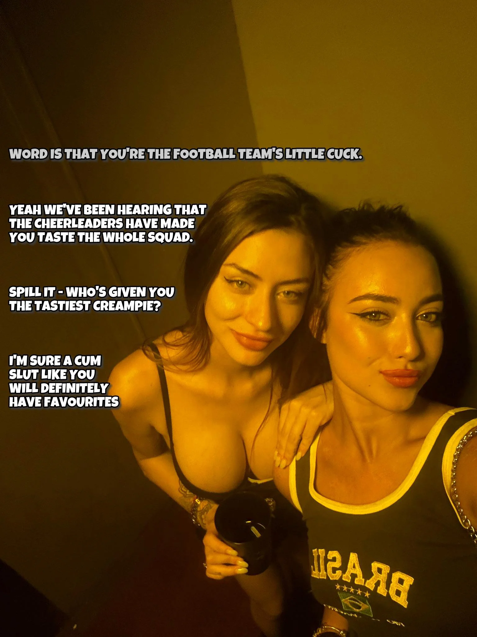 Nothing hotter than a cheerleader's cuck craving your load (requests open) picture 1 of 1