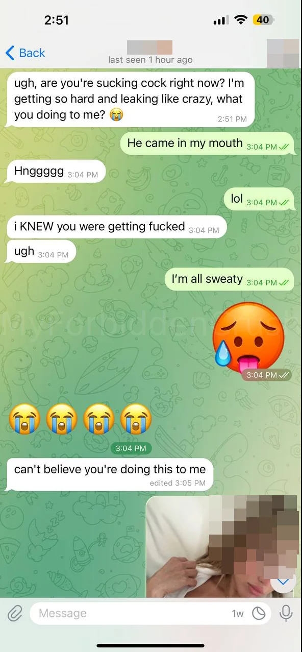 Cucky's Locked Up While I Get Stuffed - The Full Drippy Convo picture 1 of 4