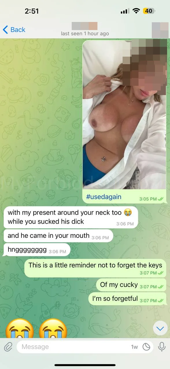 Cucky's Locked Up While I Get Stuffed - The Full Drippy Convo picture 2 of 4