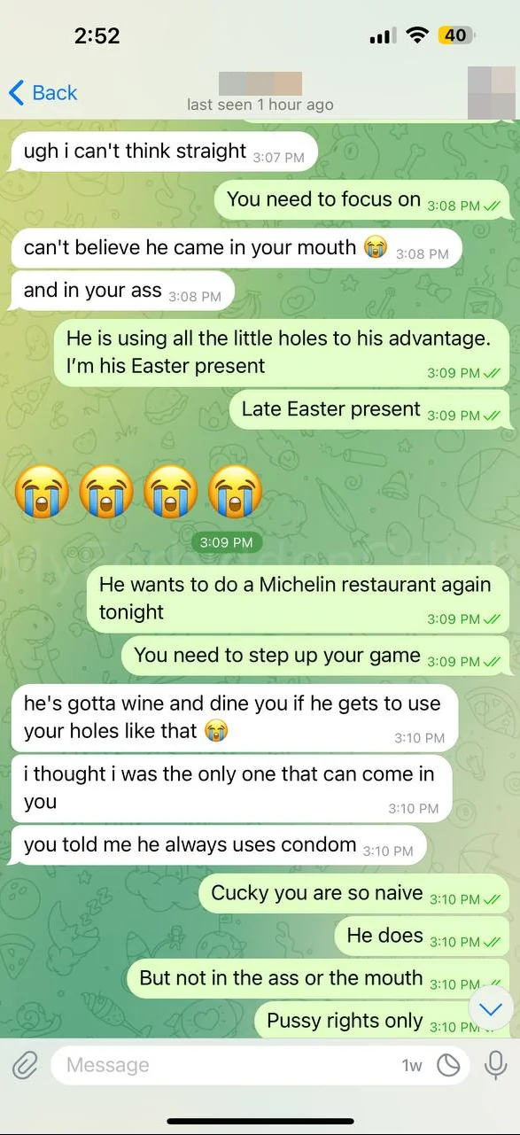 Cucky's Locked Up While I Get Stuffed - The Full Drippy Convo picture 4 of 4