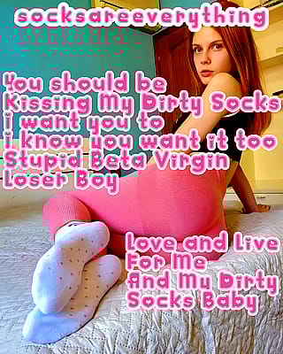 Kiss & Sniff My Divine Socks, Beta—Worship Every Fiber Like a Good Little Loser'
