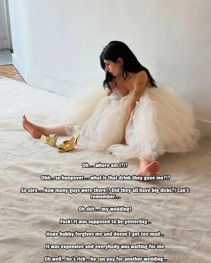 Wedding dress still on but she's naughty as sin picture 1 of 1