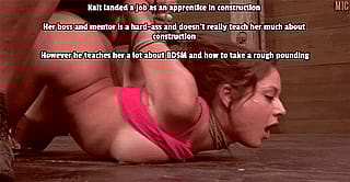 Clueless but Curious: Naughty Newbie Gets Hands-On Construction Lesson'